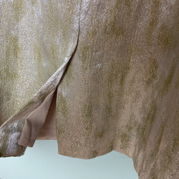 NWT Badgley Mischka Gold & Beaded Cocktail Dress. Size 6 - Picture 11 of 15